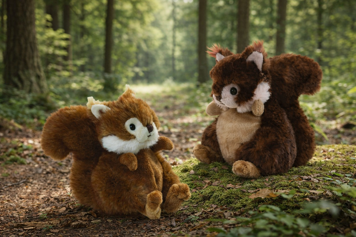 Peluches Bukowski Jiggles & Wiggles – Écureuils 18 cm