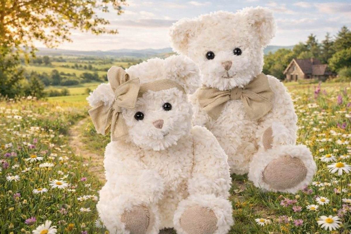 Peluche Bukowski Emma & Noah – Ours 40 cm | Fille ou Garçon