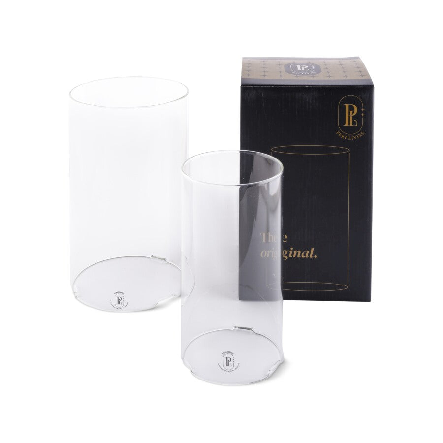 Hurricane Clear M Peri Living – Protection en Verre Transparent pour Lampe à Huile