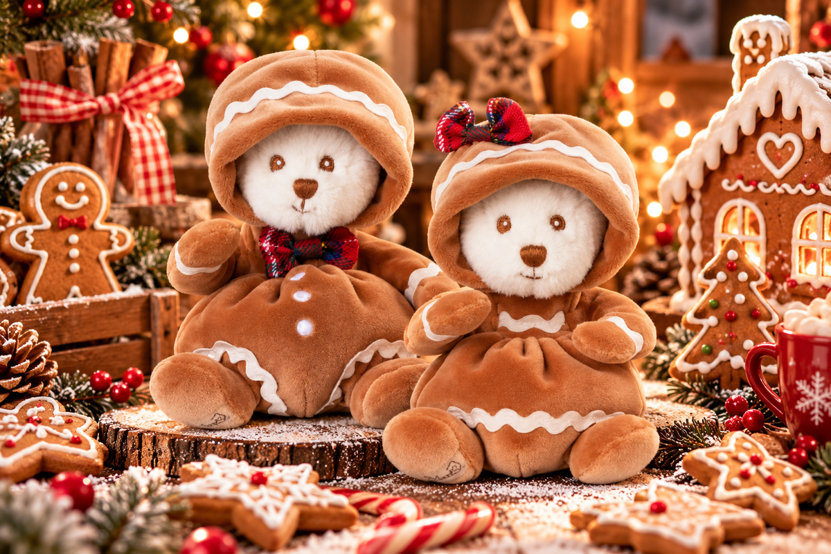 Peluche Bukowski Ziggy Gingerbread – Ours Pain d’Épices 15 cm