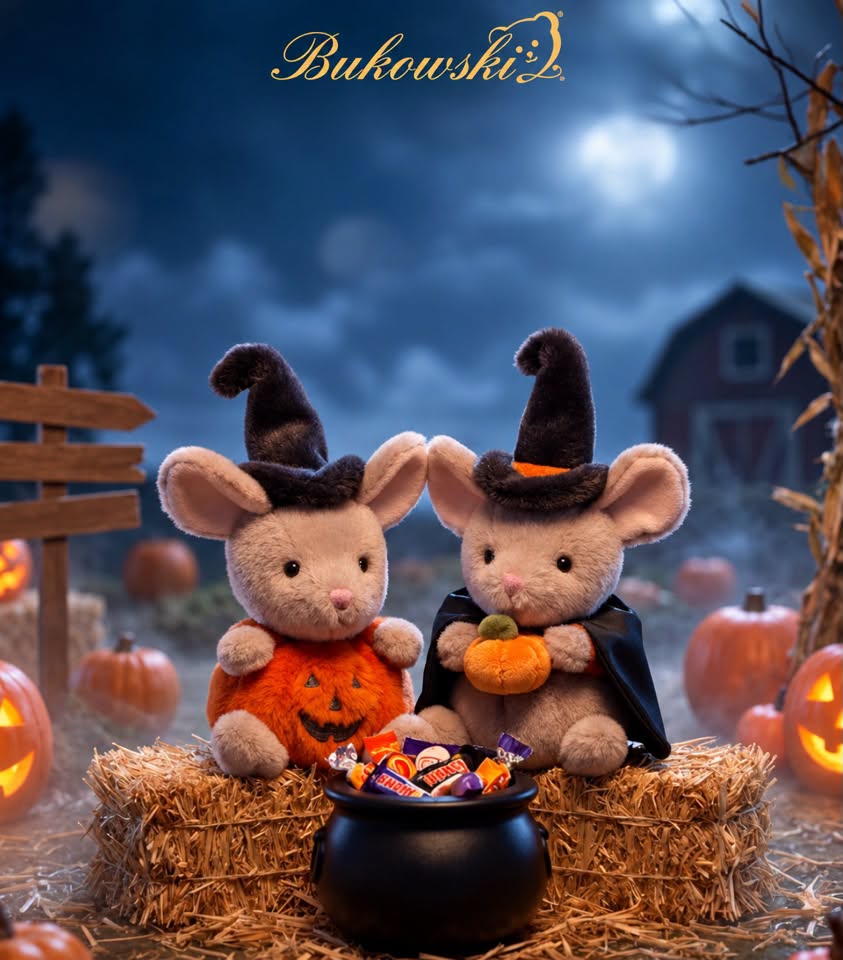 Peluche Bukowski Mousy Halloween – Souris 15 cm