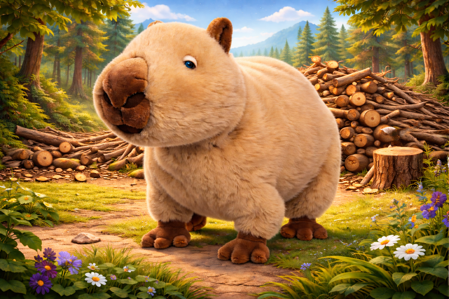 Peluche Bukowski Théo – Capybara 25 cm Tout Doux
