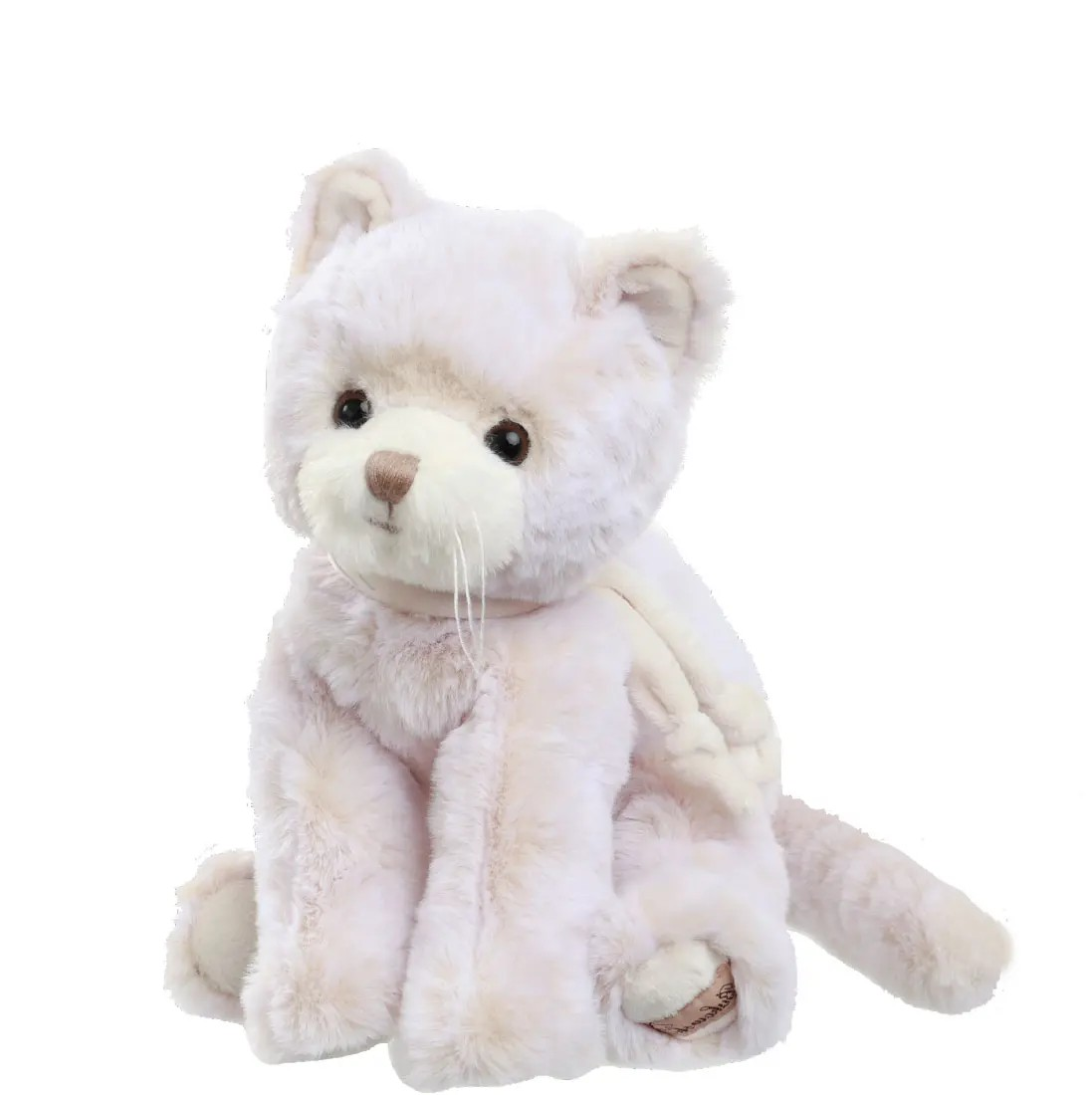 Peluche Bukowski Cute Katty – Chat Blanc-Gris 25 cm