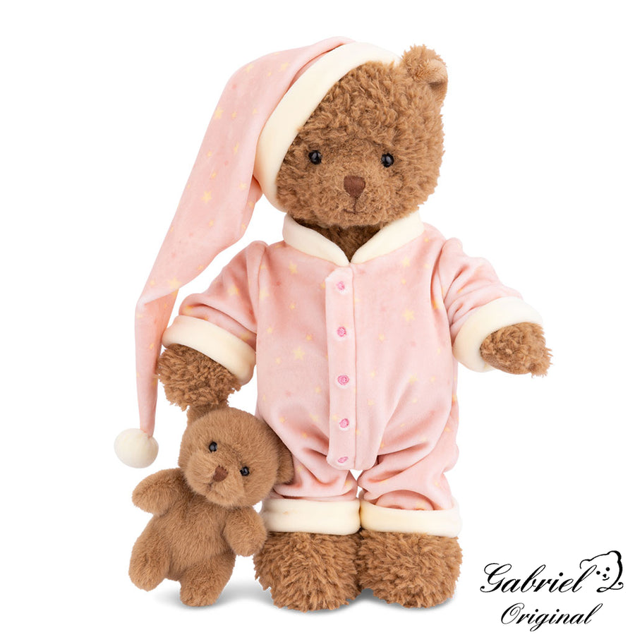 Peluche Bukowski Sleepy Selma ou Hugo – Ours Brun 25 cm