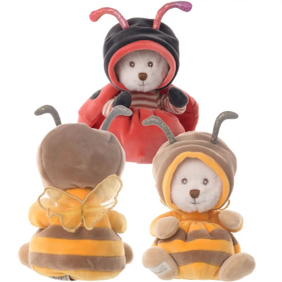 Peluche Bukowski Ziggy Bee Abeille & LadyBug Coccinelle