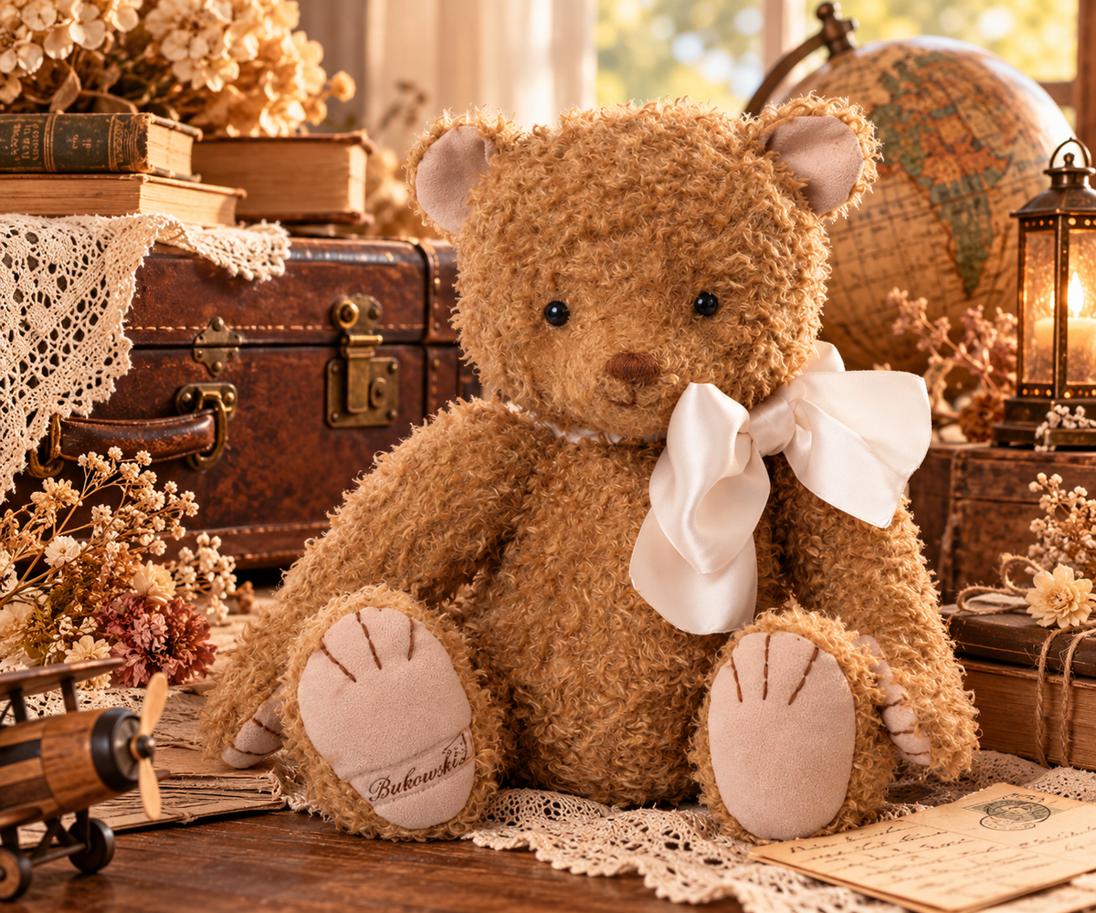 Peluche Bukowski Frankie – Ours Articulé Vintage 30 cm