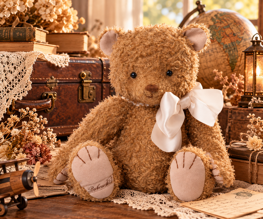Peluche Bukowski Frankie – Ours Articulé Vintage 30 cm