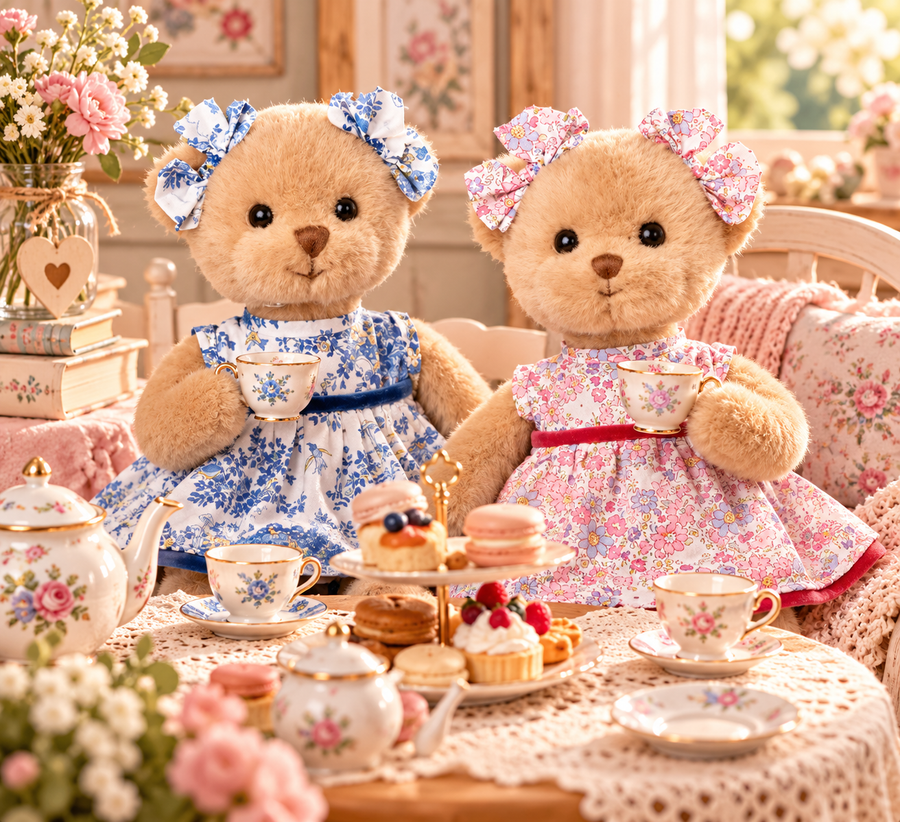 Peluches Bukowski Isabella & Lilly – Oursons 25 cm