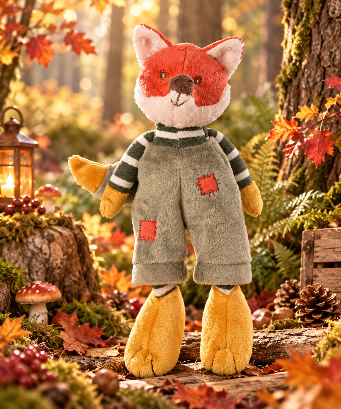 Peluche Bukowski Foxy – Renard 25 cm | Cadeau Naissance
