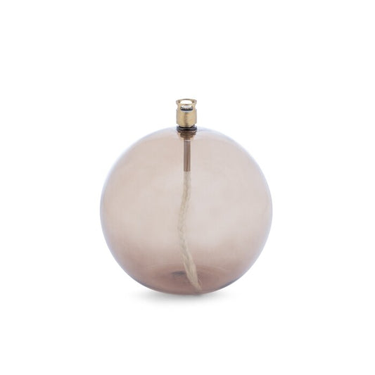 Lampe à Huile Ronde L Peri Living – Verre Champagne Ø13 cm