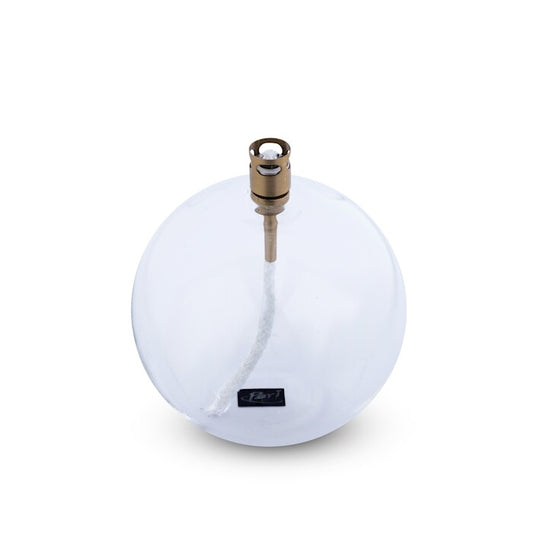 Lampe à Huile Ronde M Peri Living – Verre Transparent Ø11 cm