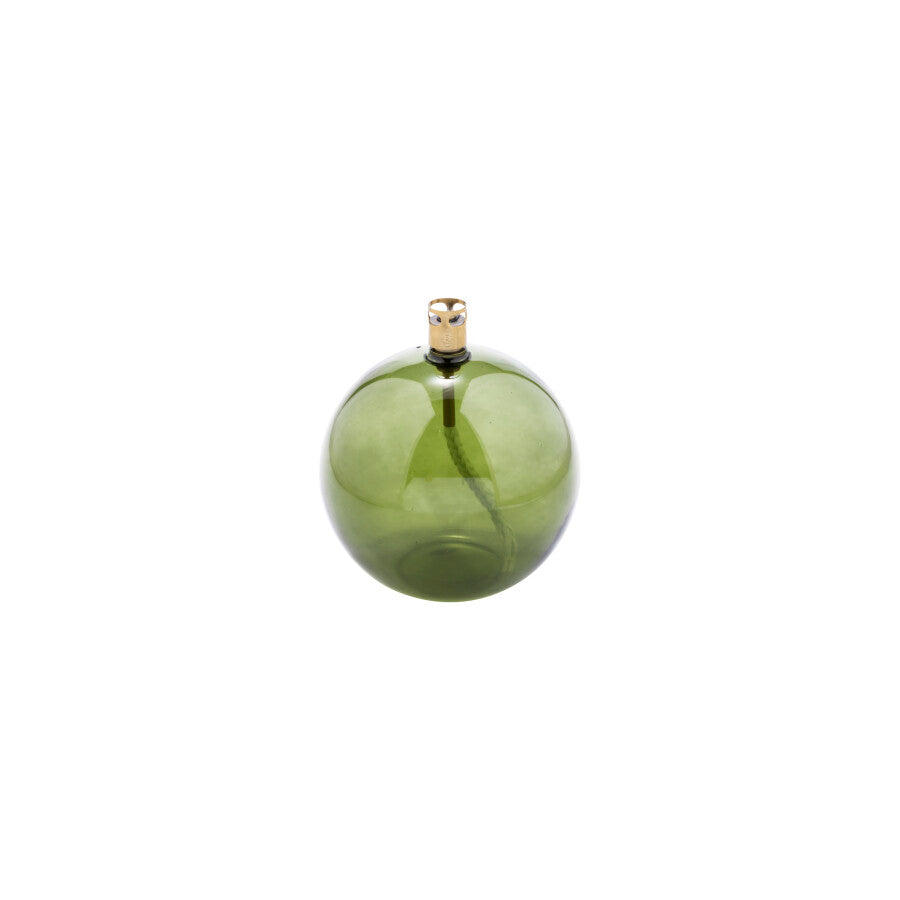 Lampe à Huile Ronde M Peri Living – Verre Vert Ø11 cm